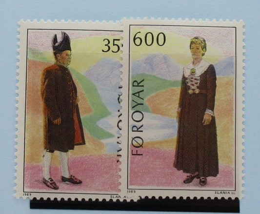 Faroe Islands Stamps, 1989, SG179-180, Mint image 0