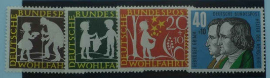 West Germany Stamps, 1959, SG1236-1239, Mint image 0