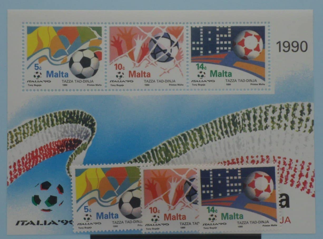 Malta Stamps, 1990, SG876-878, MS879, Mint image 0