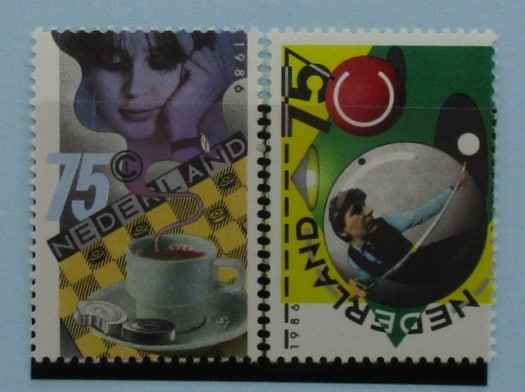 Netherlands Stamps, 1986, SG1490-1491,  Mint image 0