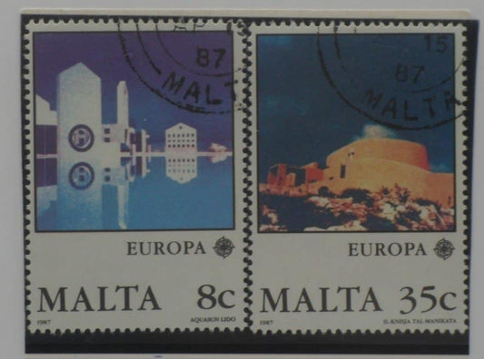 Malta Stamps, 1987, SG800-801, Used image 0