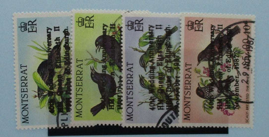 Montserrat Stamps, 1987, SG739A-742A, Used image 0
