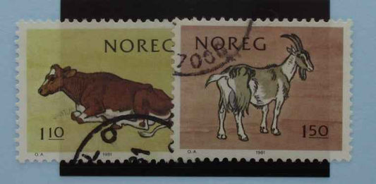 Norway Stamps, 1981, SG873-874, Used image 0
