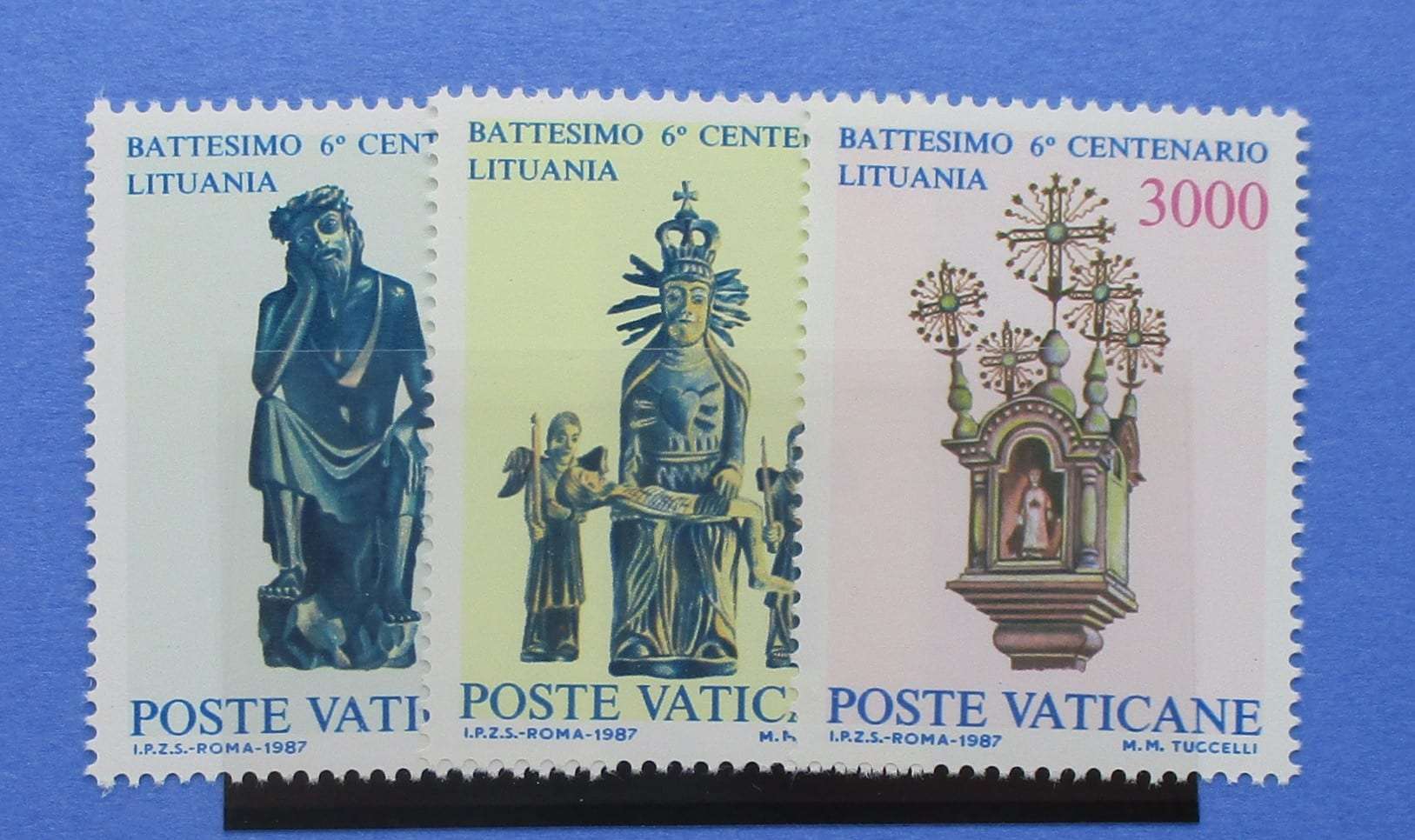 Vatican City Stamps, 1987, SG874-876, Mint image 0