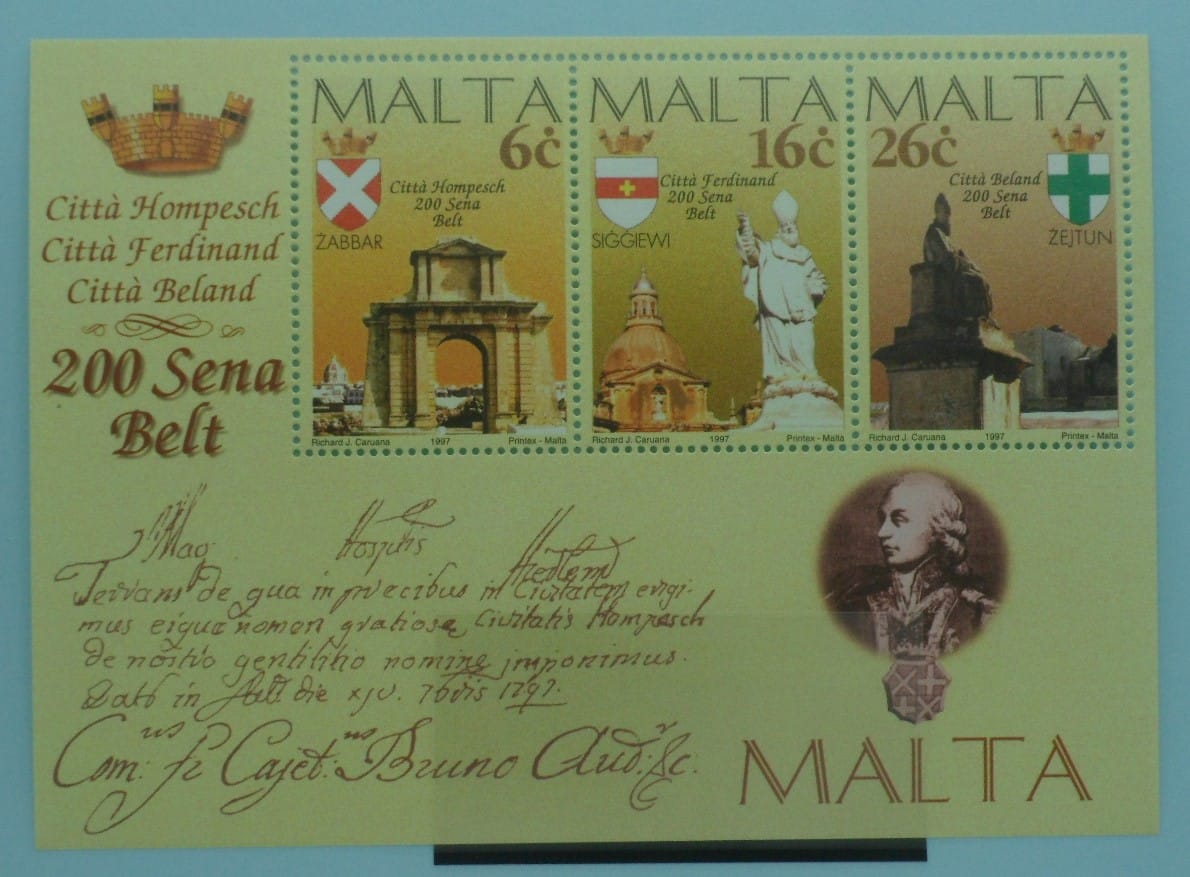 Malta Stamps, 1997, MS1041, Mint image 0