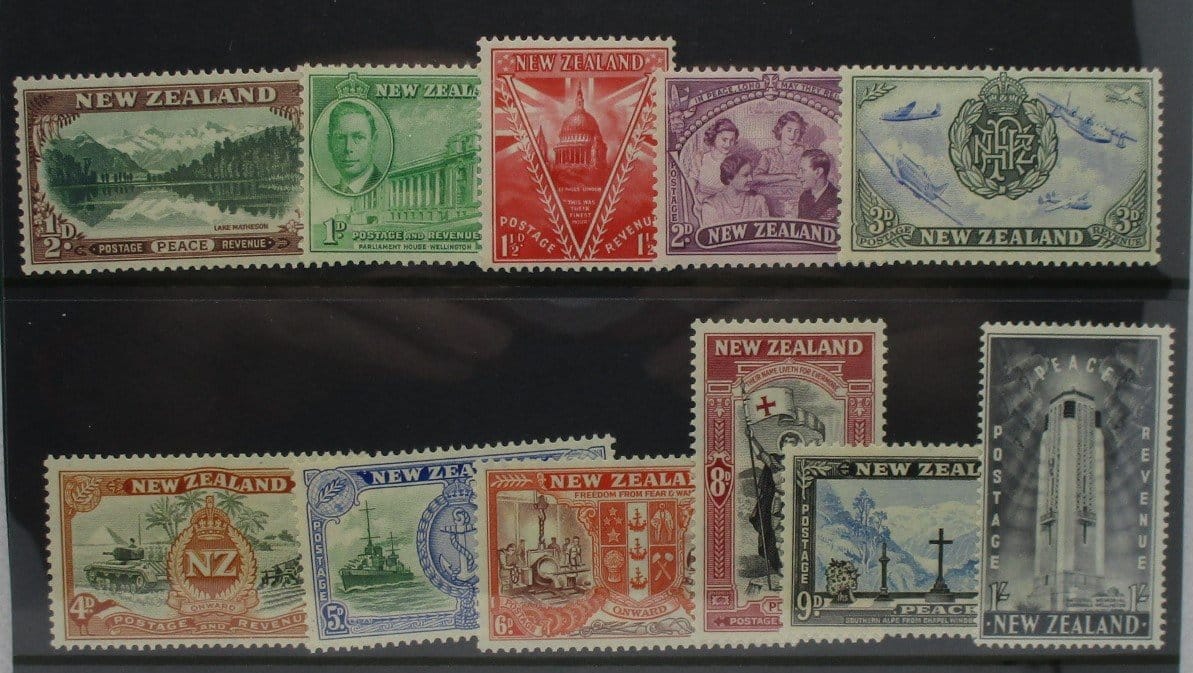 New Zealand Stamps, 1946, SG667-677, Mint image 0