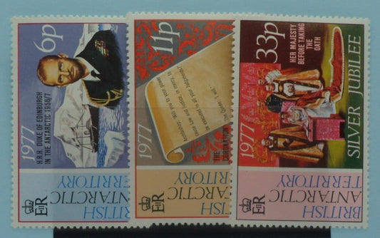British Antarctic Territory Stamps, 1977, SG83-85, Mint image 0
