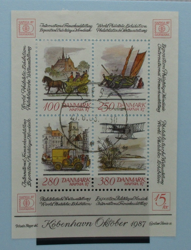 Denmark Stamps, 1986, MS817, Used image 0