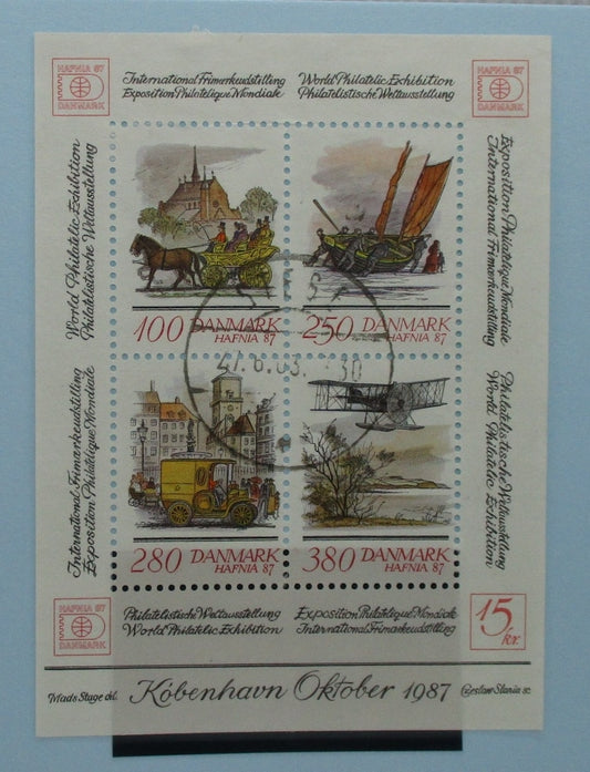 Denmark Stamps, 1986, MS817, Used image 0
