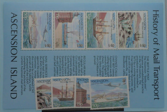 Ascension Island Stamps, 1980, SG264-267, MS268, Mint image 0