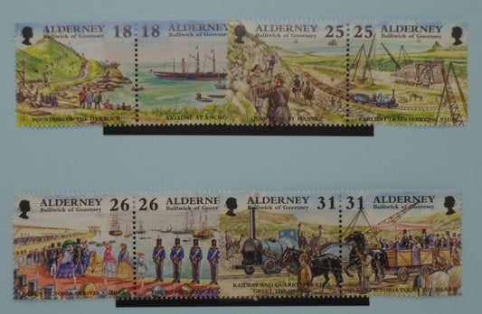 Alderney Stamps, 1997, SG A102a, A104a, A106a, A108a, Mint image 0