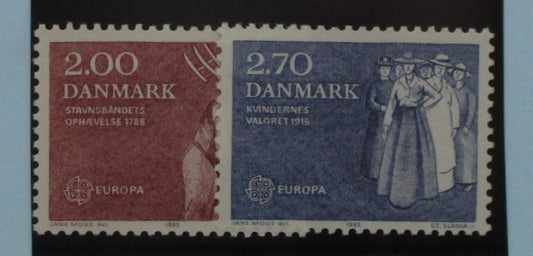 Denmark Stamps, 1982, SG742-743, Mint image 0