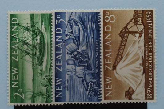 New Zealand Stamps, 1959, SG772-774, Mint image 0