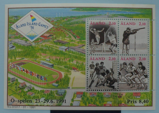 Aland Islands Stamps, 1991, MS49, Mint image 0