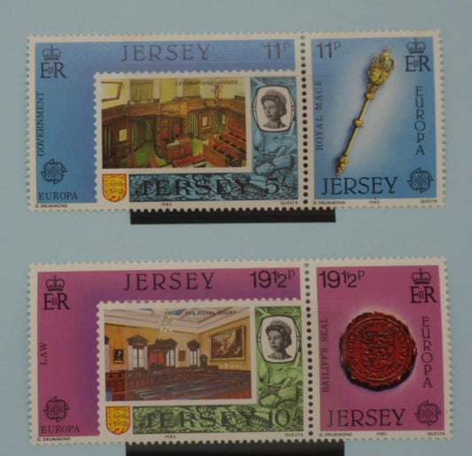 Jersey Stamps, 1983, SG310a, SG312a, Mint image 0