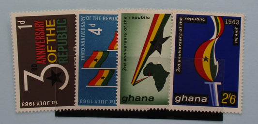 Ghana Stamps, 1963, SG311-314, Mint image 0