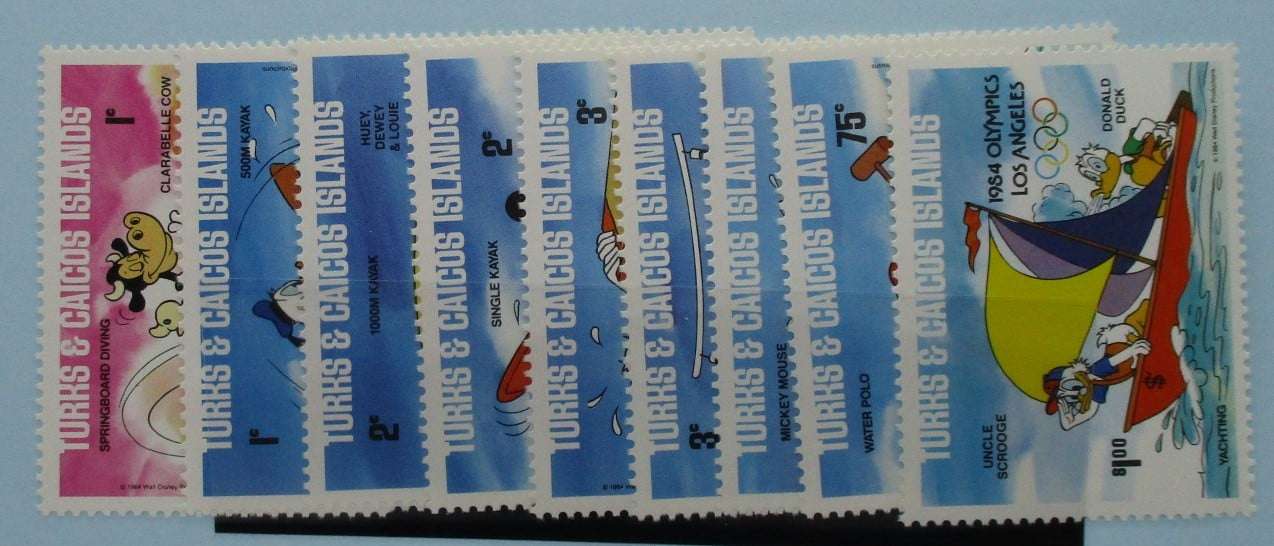 Turks and Caicos Islands Stamps, 1984, SG786B-794B, Mint image 0
