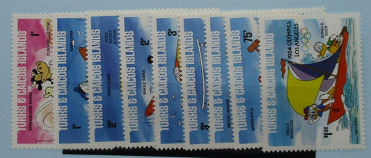 Turks and Caicos Islands Stamps, 1984, SG786B-794B, Mint image 0