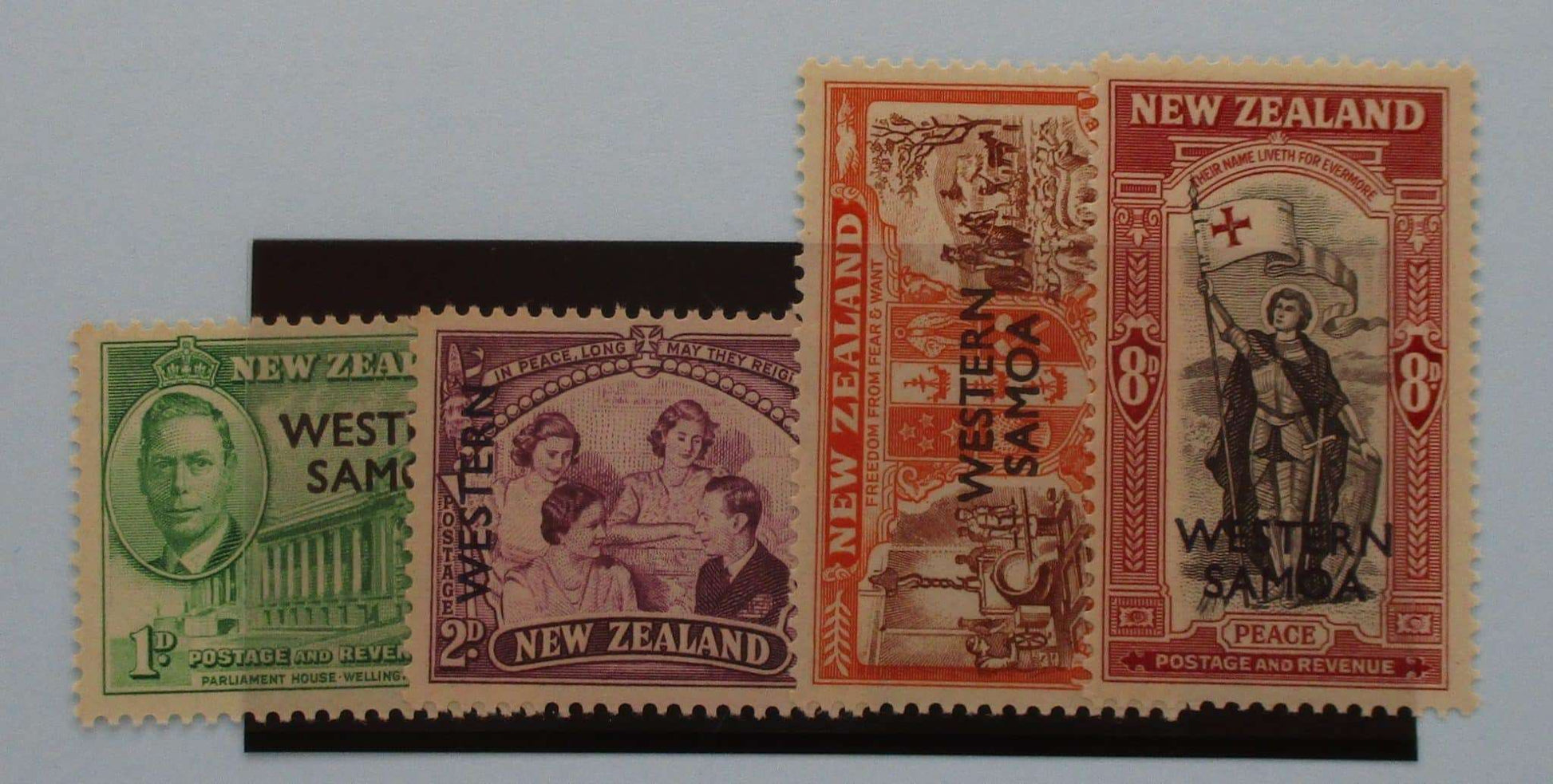Western Samoa Stamps, 1946, SG215-218, Mint image 0