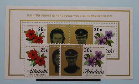 Aitutaki Stamps, 1973, SG82-83, MS84, Mint image 0