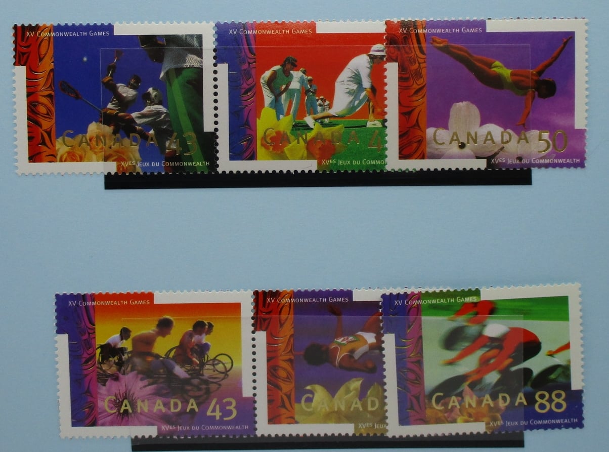 Canada Stamps, 1994, SG1590a, SG1592a, SG1594-1595, Mint image 0