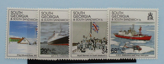 South Georgia and South Sandwich Islands Stamps, 1992, SG218-221, Mint image 0