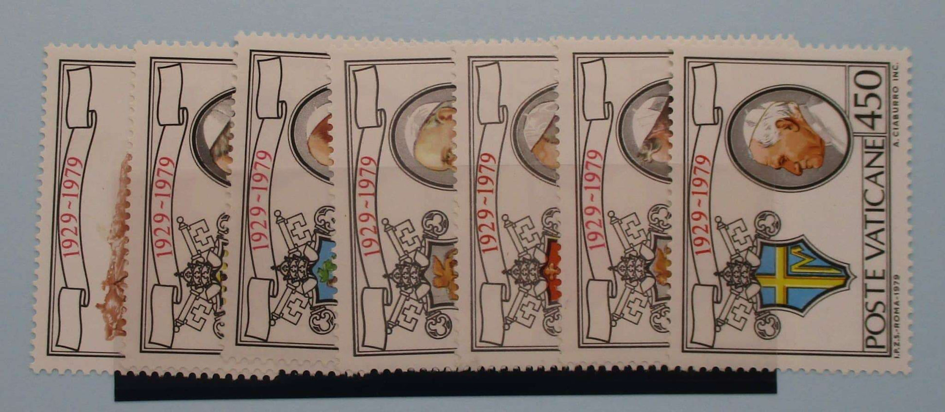 Vatican City Stamps, 1979, SG724-730, Mint image 0