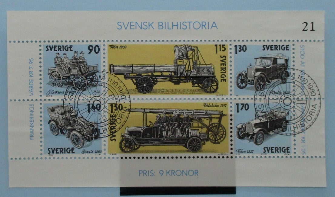 Sweden Stamps, 1980, MS1050, Used image 0