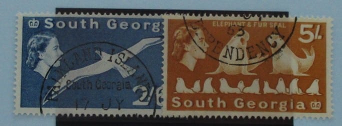 South Georgia Stamps, 1963-69, SG12-13, Used image 0