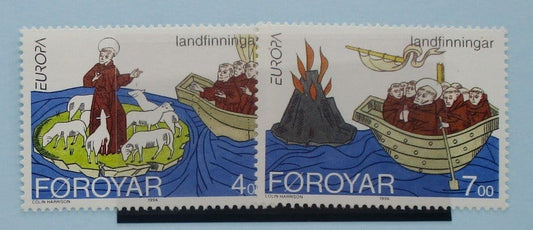 Faroe Islands Stamps, 1993, SG253-254, Mint image 0