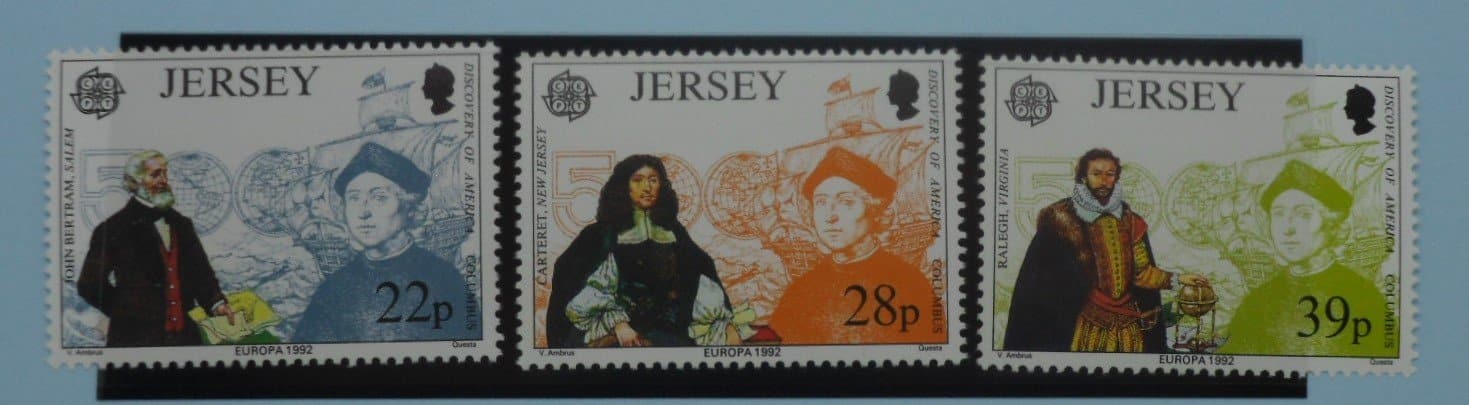 Jersey Stamps, 1992, SG584-586, Mint image 0