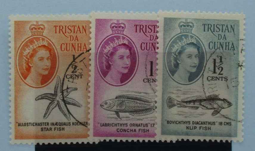 Tristan da Cunha Stamps, 1961, SG42-44, Used image 0