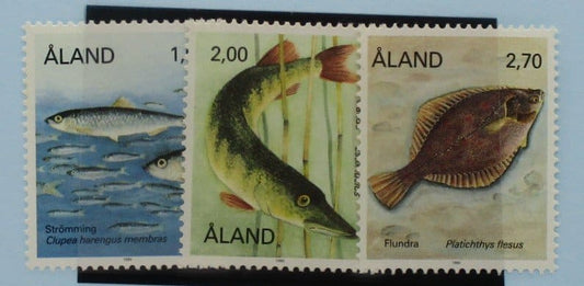 Aland Islands Stamps, 1990, SG41-43, Mint image 0
