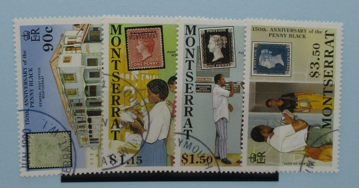 Montserrat Stamps, 1990, SG823-826, Used image 0