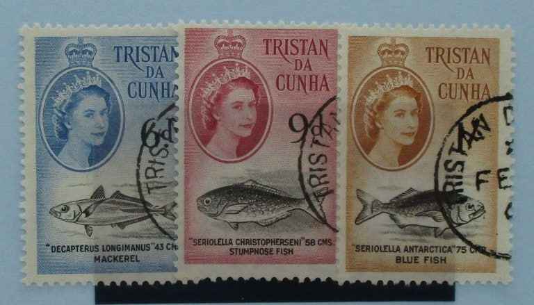 Tristan da Cunha Stamps, 1960, SG36-38, Used image 0