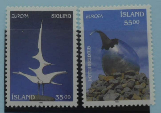 Iceland Stamps, 1993, SG808-809, Mint image 0