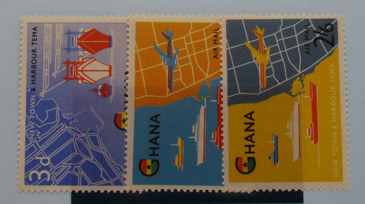 Ghana Stamps, 1962, SG274-276, Mint image 0