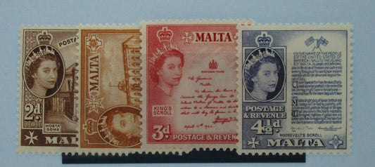 Malta Stamps, 1956-58, SG270-273, Mint image 0