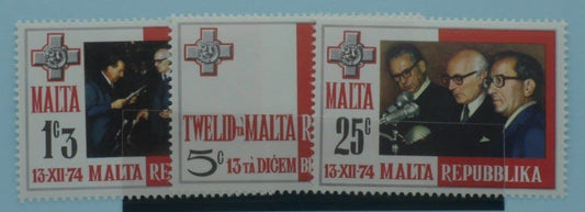 Malta Stamps, 1975, SG536-538, Mint image 0