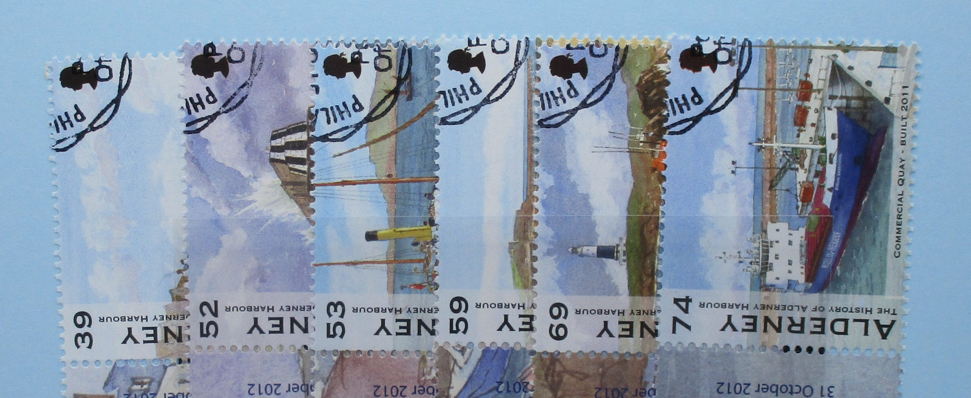 Alderney Stamps, 2012, SGA467-A472, Used
