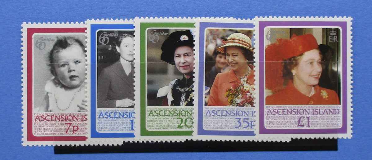 Ascension Island Stamps, 1986, SG397-401, Mint