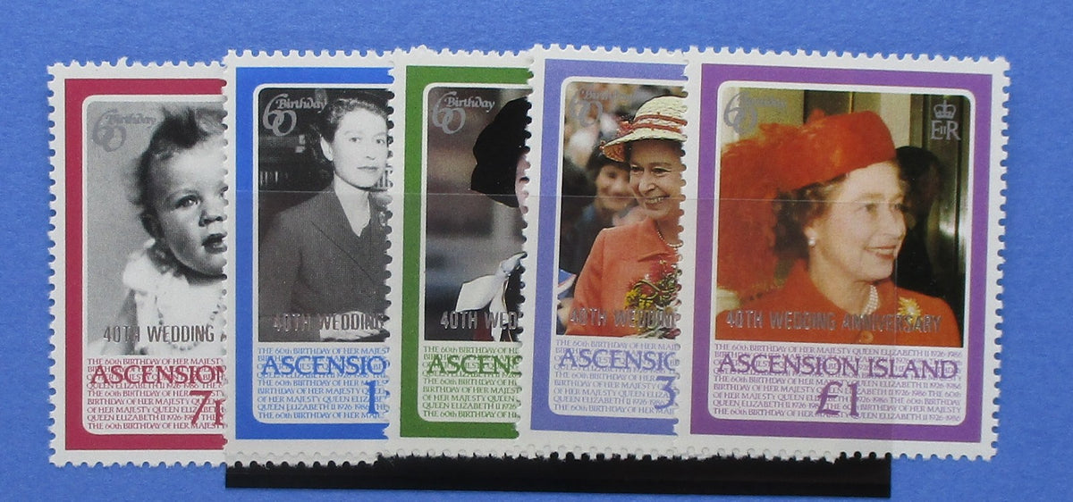Ascension Island Stamps, 1987, SG447-451, Mint