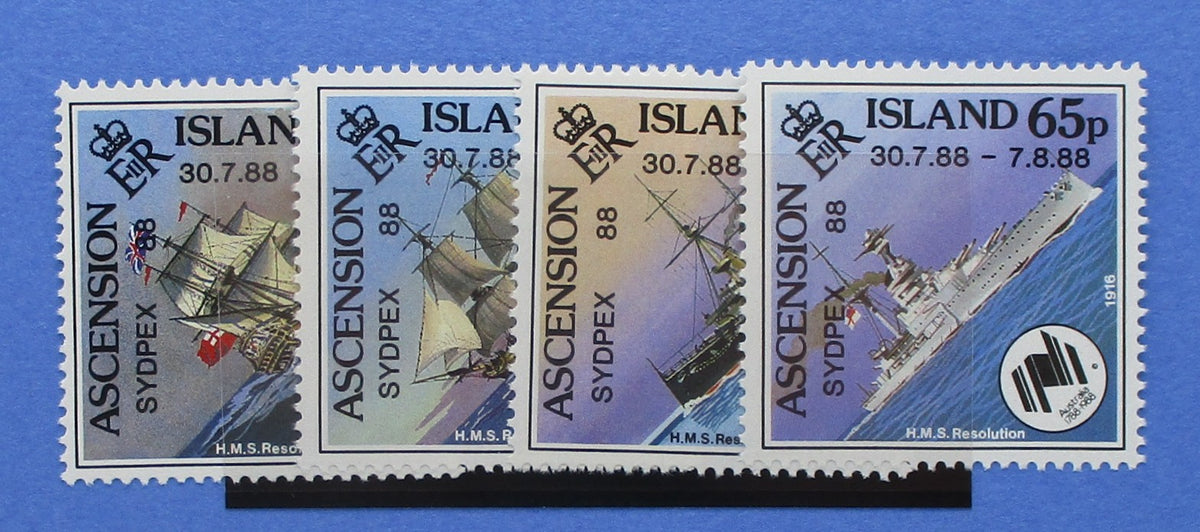 Ascension Island Stamps, 1988, SG465-468, Mint