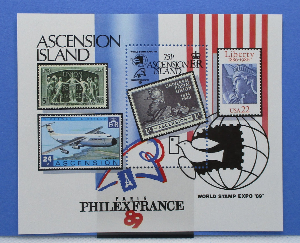 Ascension Island Stamps, 1989, MS492, Mint