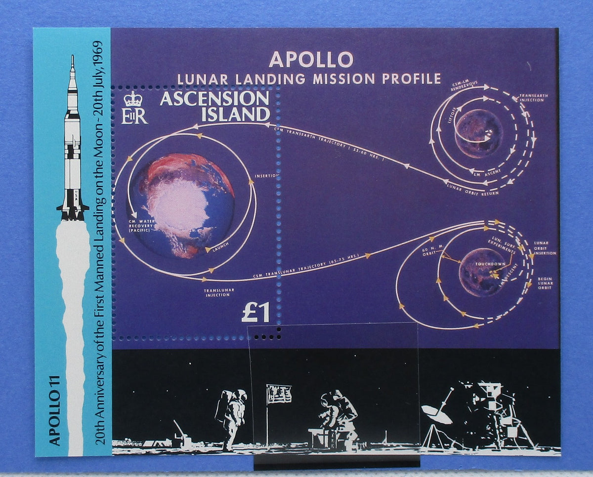 Ascension Island Stamps, 1989, MS497, Mint