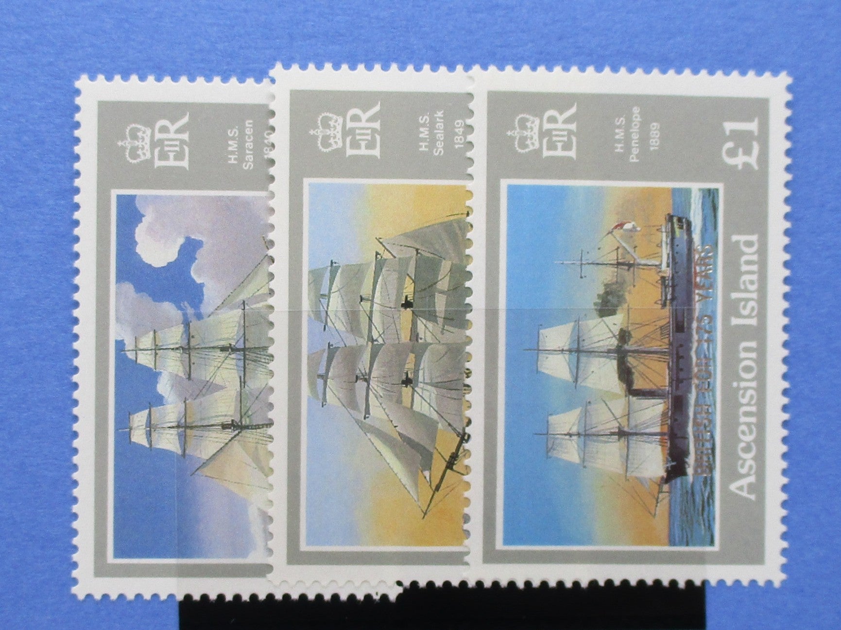 Ascension Island Stamps, 1991, SG536-538, Mint