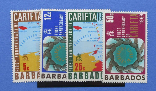 Barbados Stamps, 1969, SG386-389, Mint