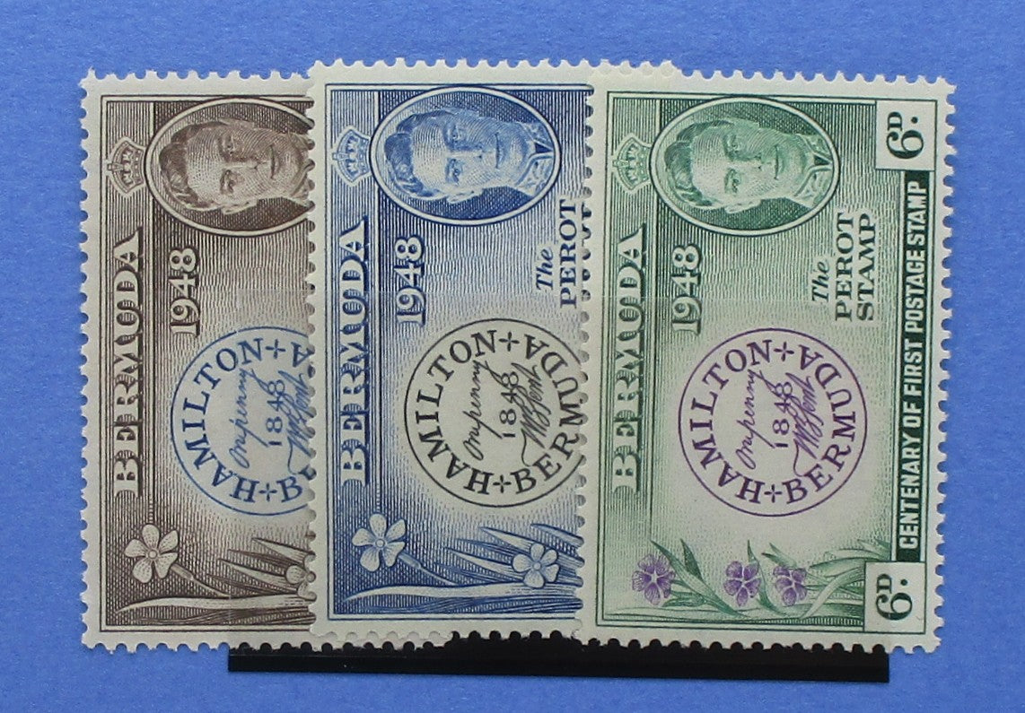 Bermuda Stamps, 1949, SG127-129, Mint