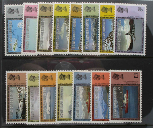 Falkland Islands Dependencies Stamps, 1980, SG74A-88A, Mint