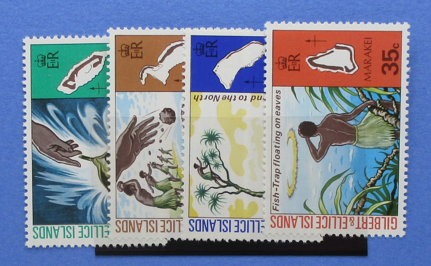 Gilbert and Ellice Islands Stamps, 1975, SG252-255, Mint